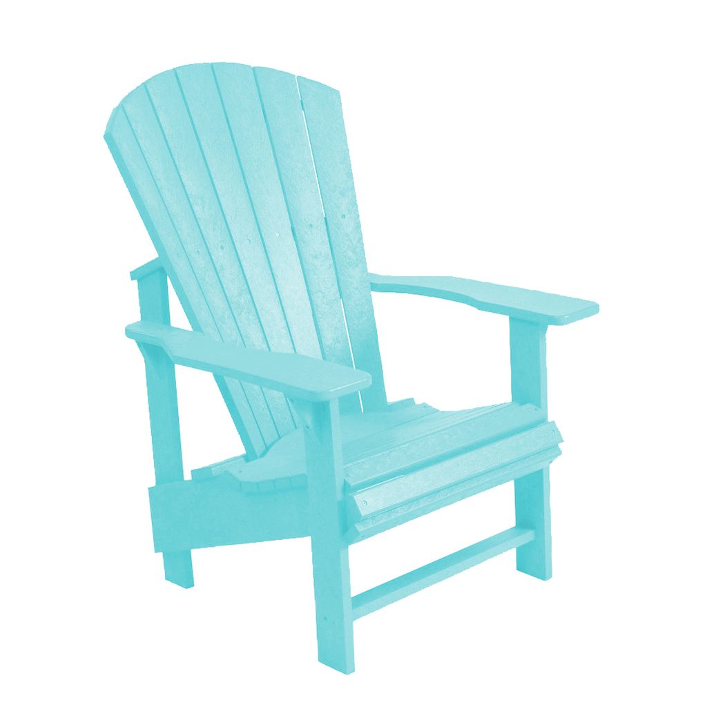 C03 Upright Adirondack (Chair) aqua aus hochwertigem Kunststoff Designer Gartenstuhl Original aus Kanada