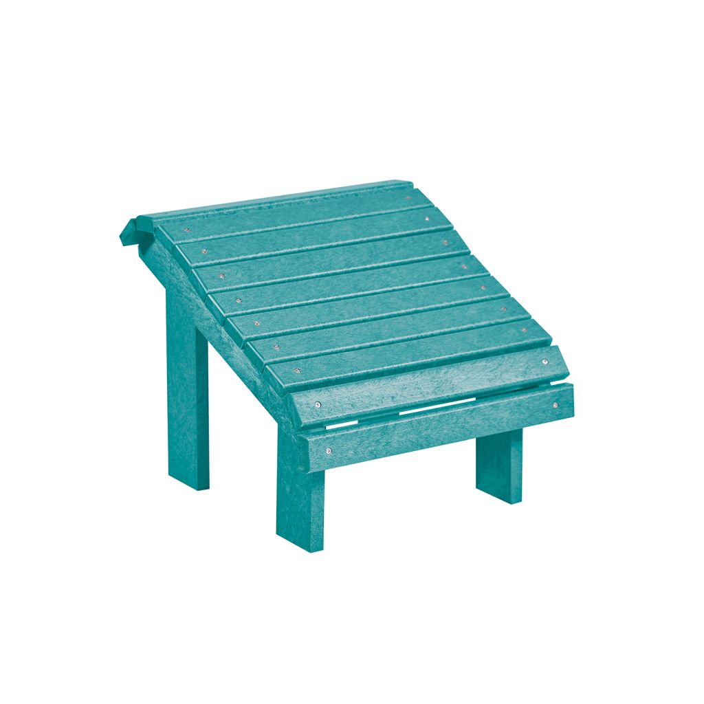 F04 Premium Fußhocker (Footstool) türkis – Ergonomische Fußstütze für maximale Entspannung