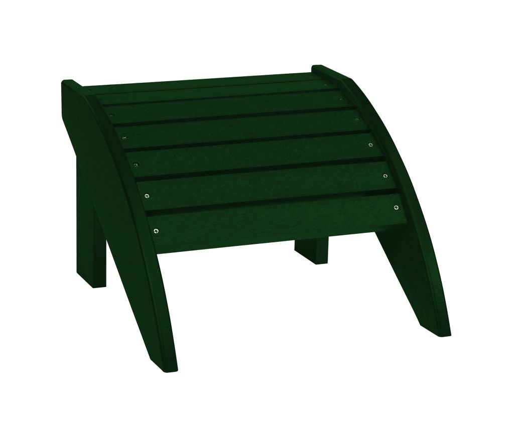 F01 Adirondack Fußhocker (Footstool) forestgreen – Der klassische Hocker für Ihren Adirondack