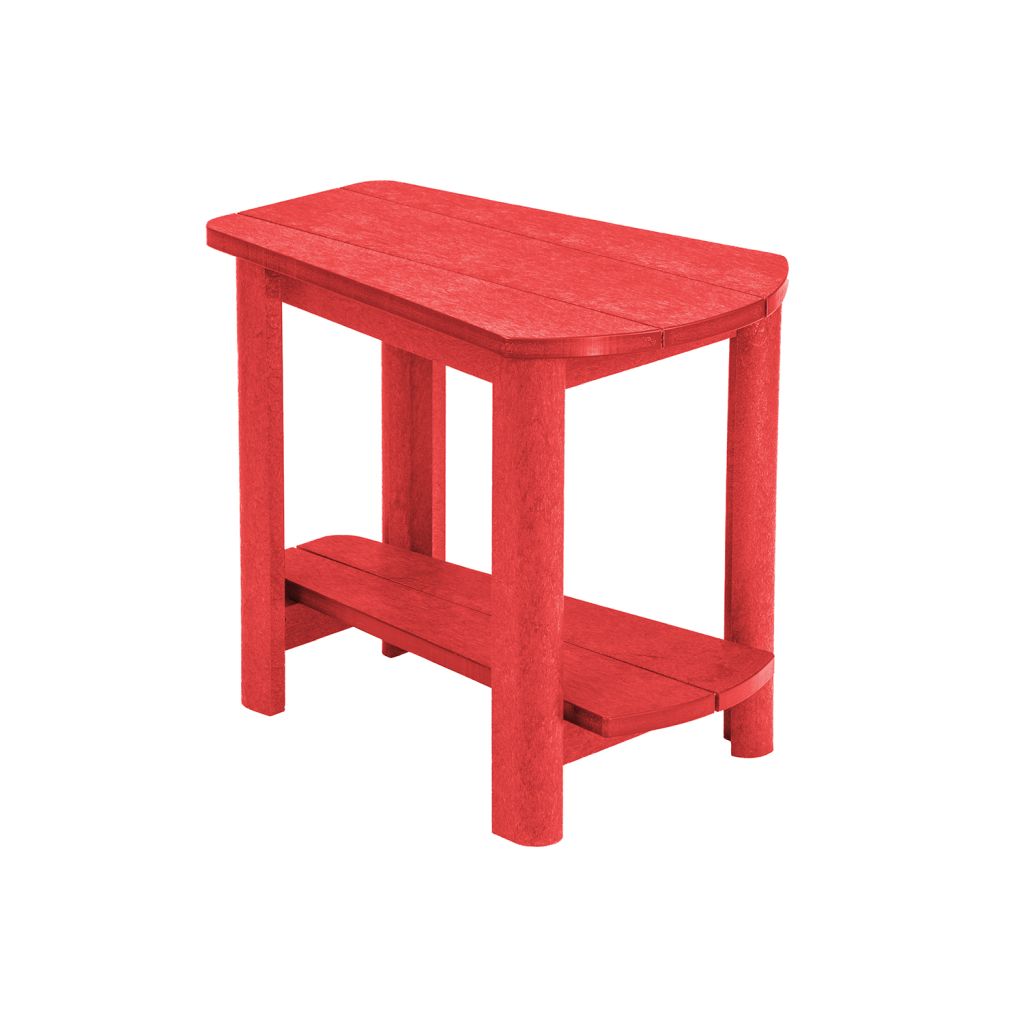 Der großzügige Beistelltisch in Keilform T04 - red