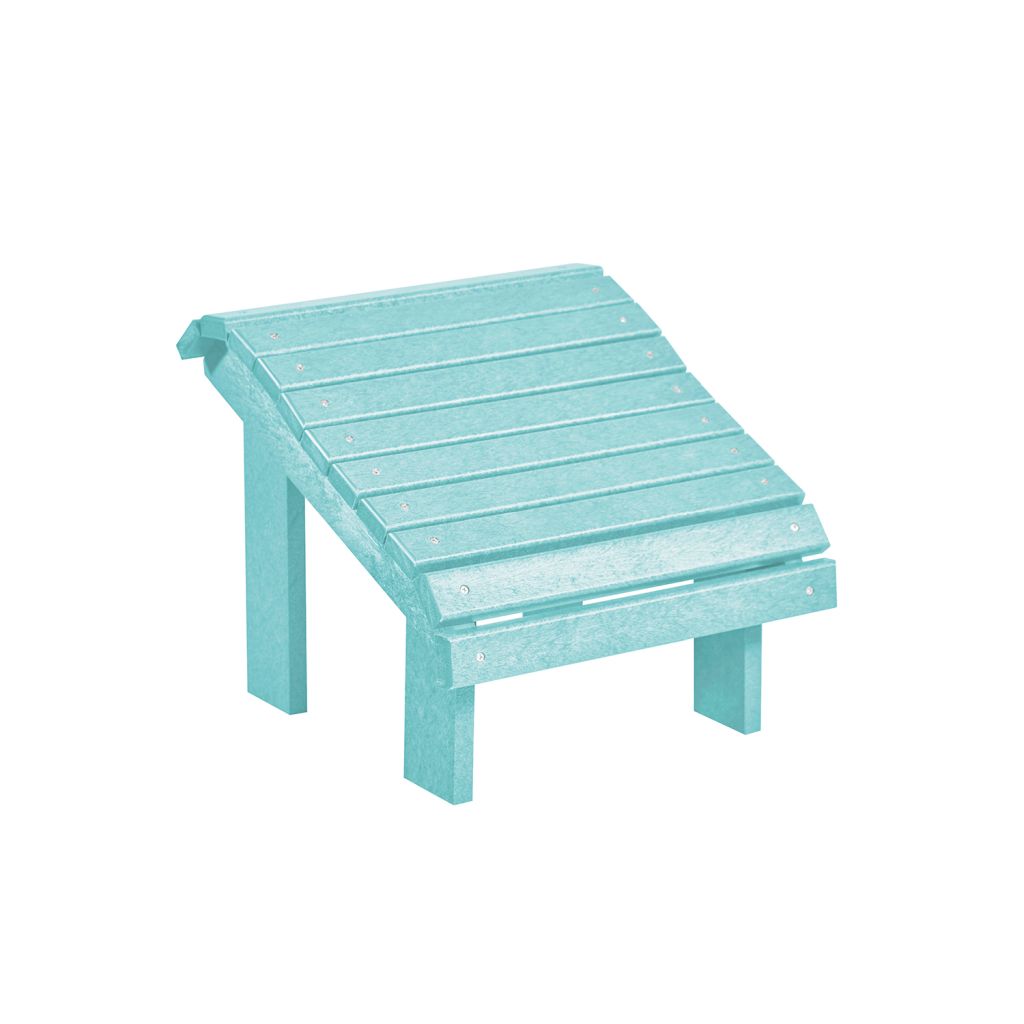 F04 Premium Fußhocker (Footstool) aqua – Ergonomische Fußstütze für maximale Entspannung