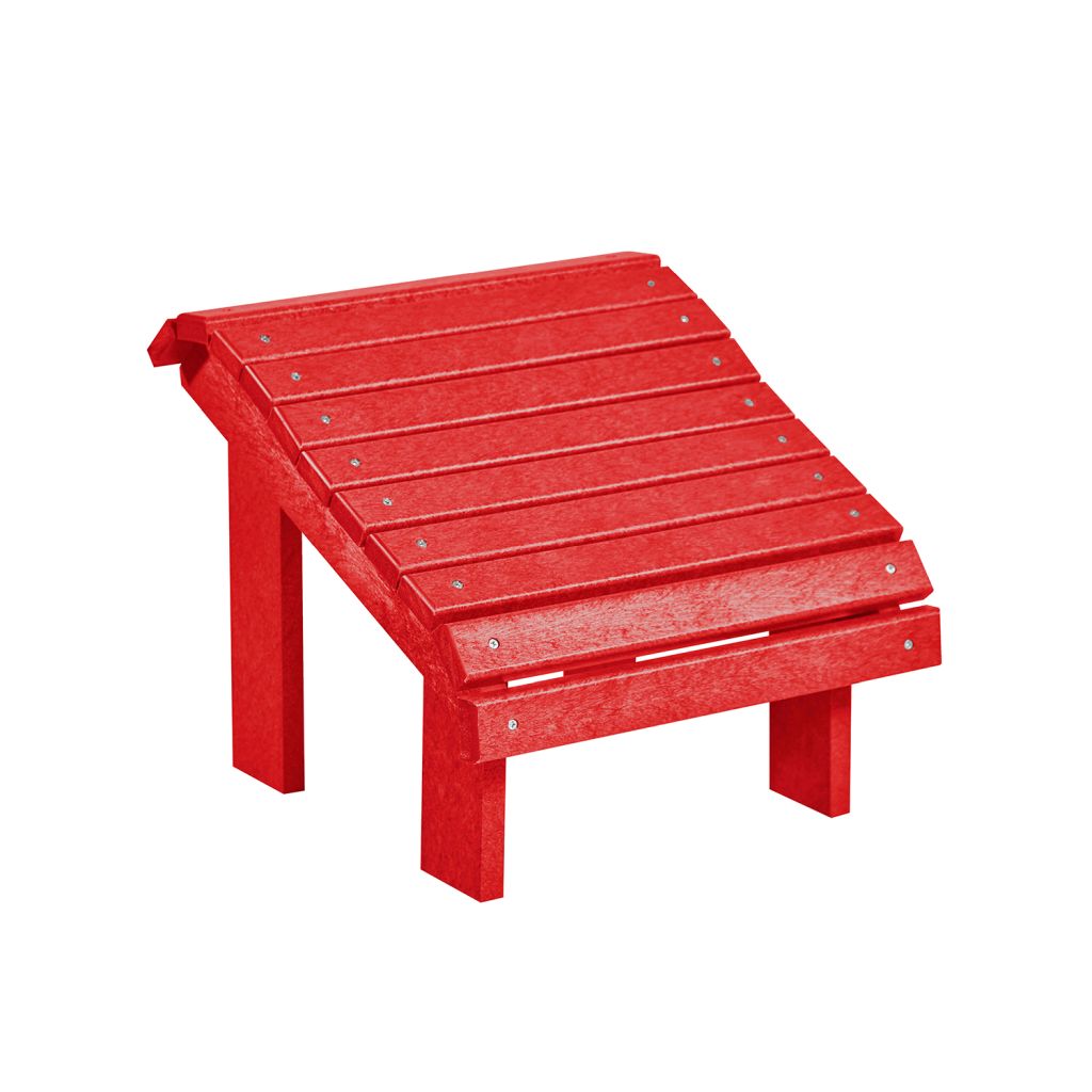 F04 Premium Fußhocker (Footstool) red – Ergonomische Fußstütze für maximale Entspannung