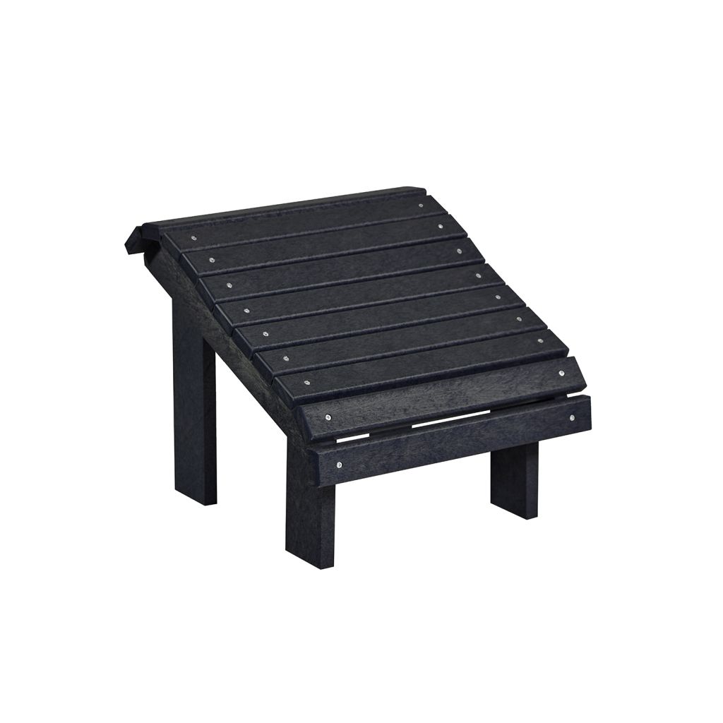 F04 Premium Fußhocker (Footstool) black – Ergonomische Fußstütze für maximale Entspannung