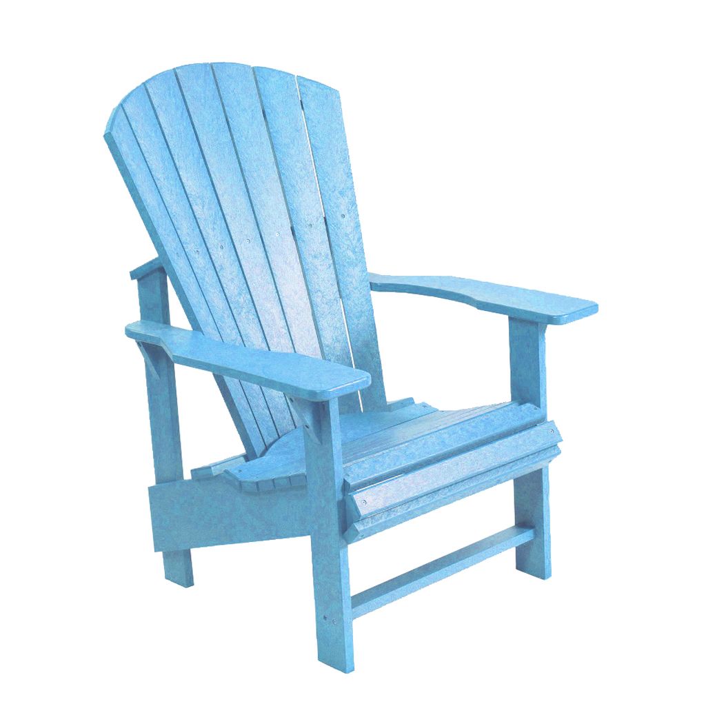 C03 Upright Adirondack (Chair) skyblue aus hochwertigem Kunststoff Designer Gartenstuhl Original aus Kanada