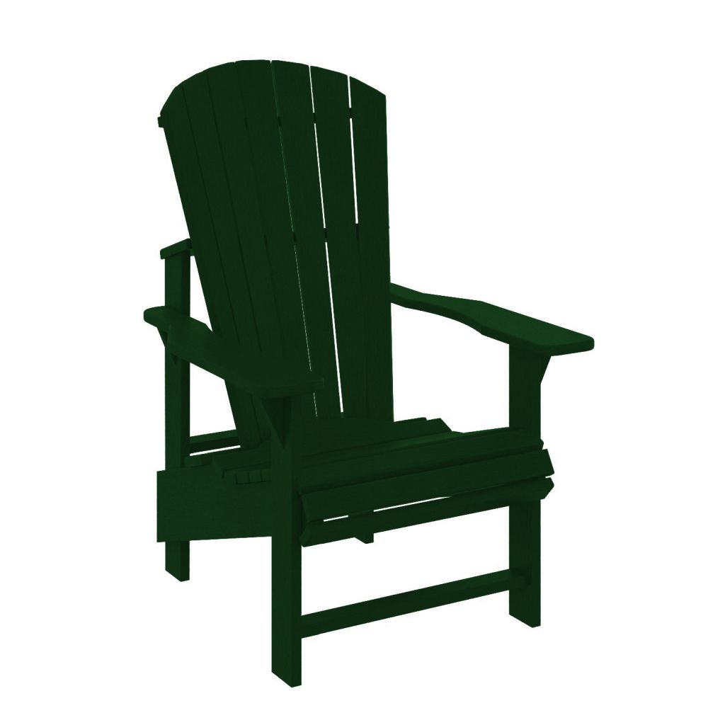 C03 Upright Adirondack (Chair) forestgreen aus hochwertigem Kunststoff Designer Gartenstuhl Original aus Kanada