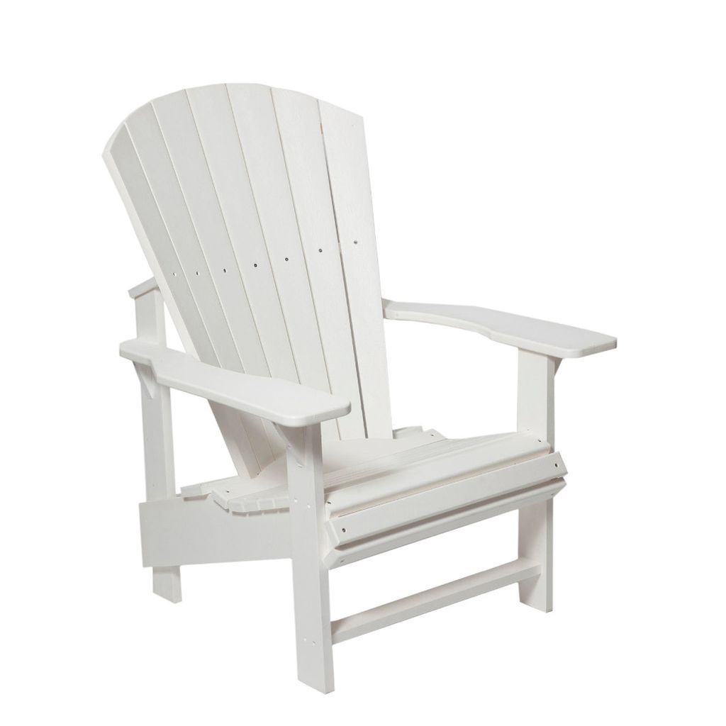 C03 Upright Adirondack (Chair) white aus hochwertigem Kunststoff Designer Gartenstuhl Original aus Kanada
