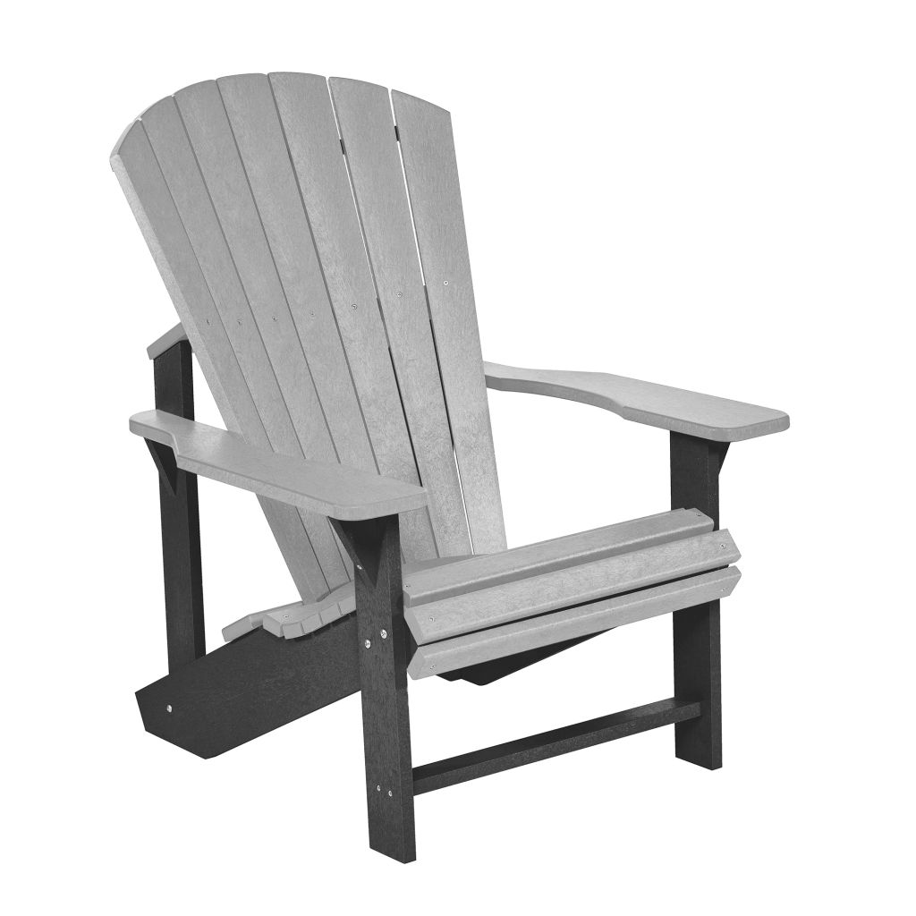 Adirondack Gartenstuhl Classic C01 slate-lightgrey – Original aus Kanada, wetterfester Kunststoff