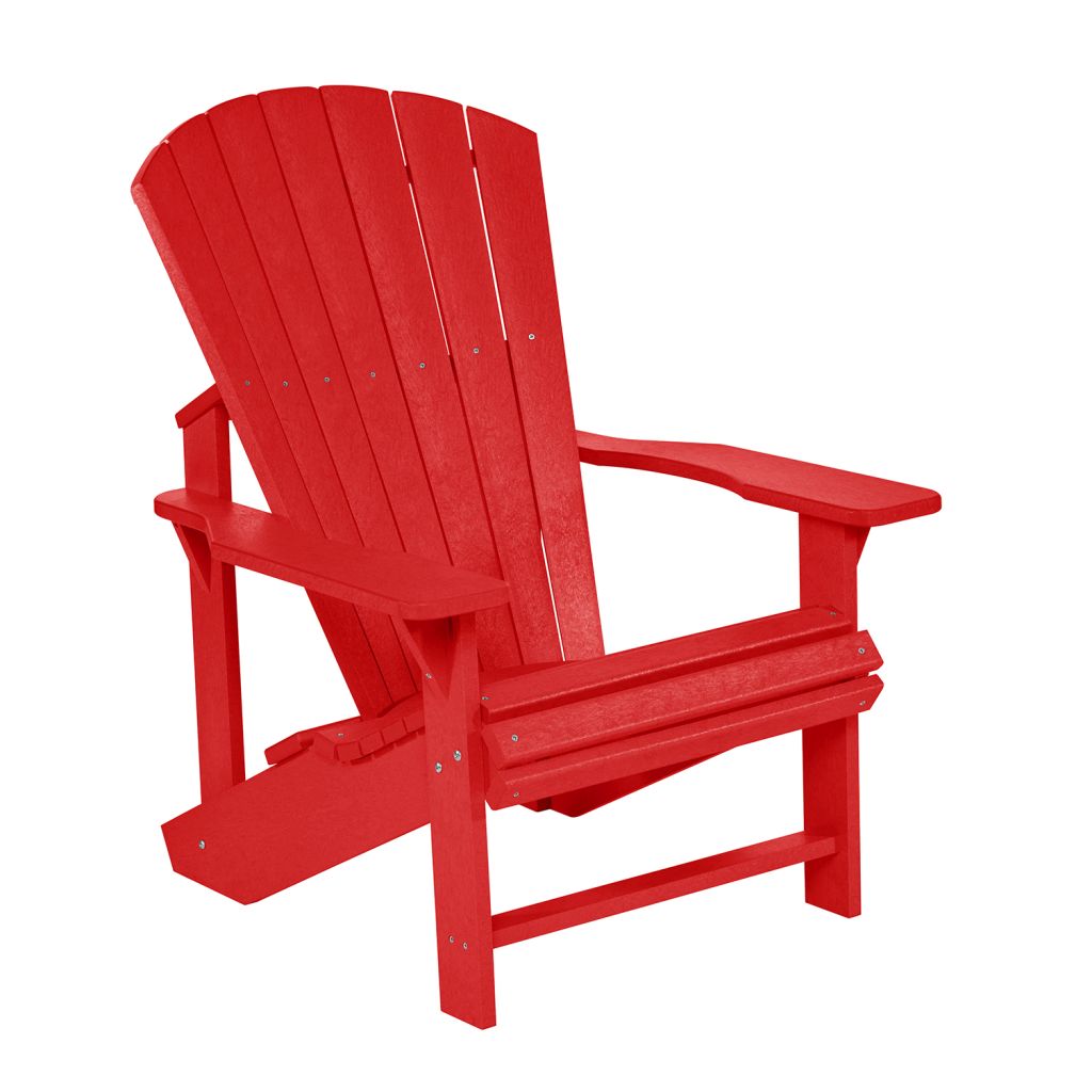 Adirondack Gartenstuhl Classic C01 red – Original aus Kanada, wetterfester Kunststoff