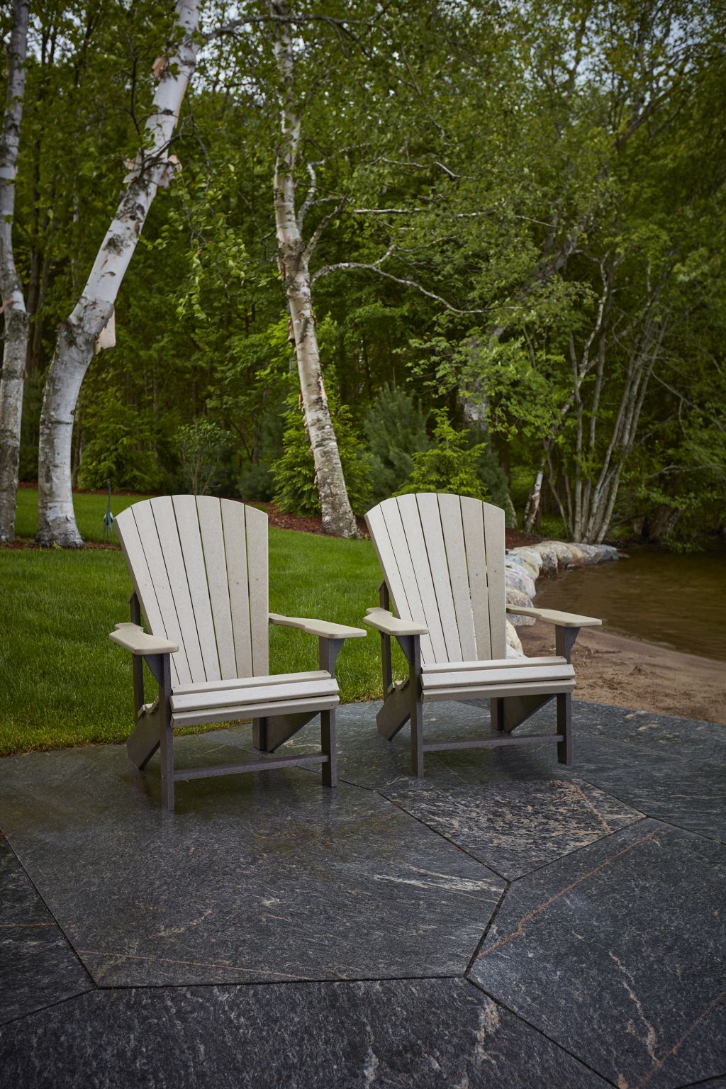 Adirondack Gartenstuhl Classic C01 red – Original aus Kanada, wetterfester Kunststoff