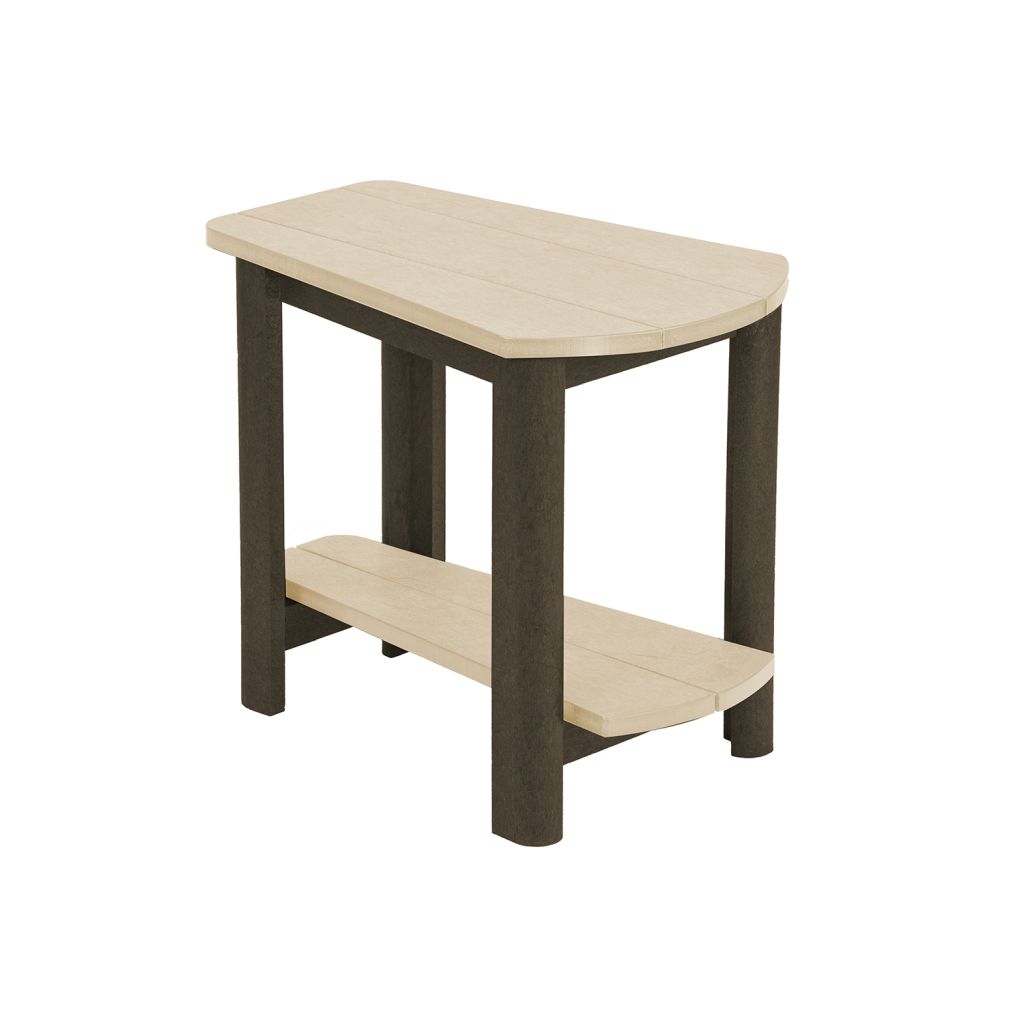 Der großzügige Beistelltisch in Keilform T04 - choco-beige