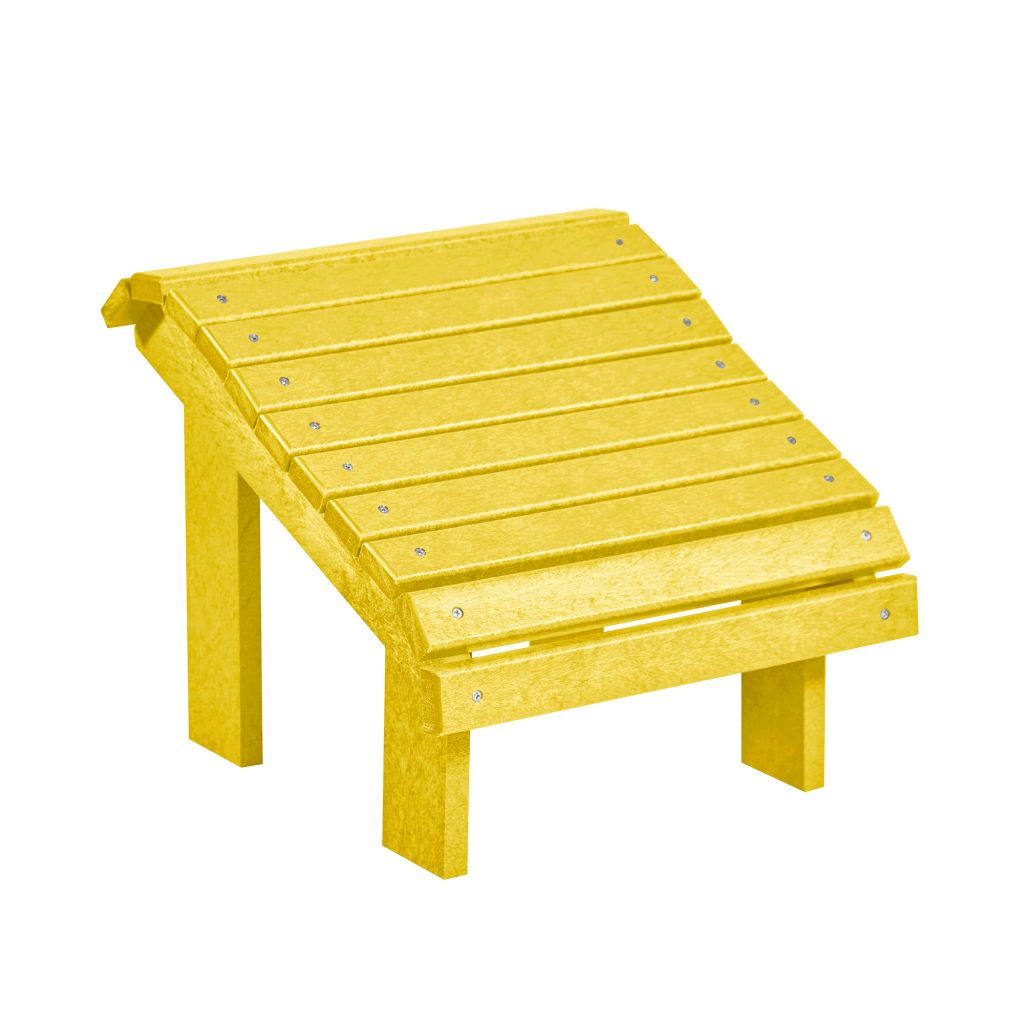 F04 Premium Fußhocker (Footstool) yellow – Ergonomische Fußstütze für maximale Entspannung