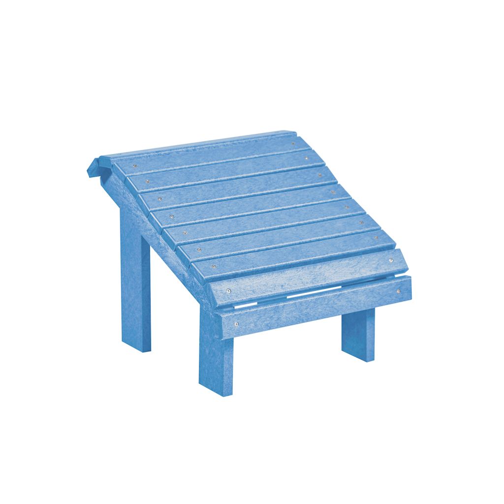F04 Premium Fußhocker (Footstool) skyblue – Ergonomische Fußstütze für maximale Entspannung