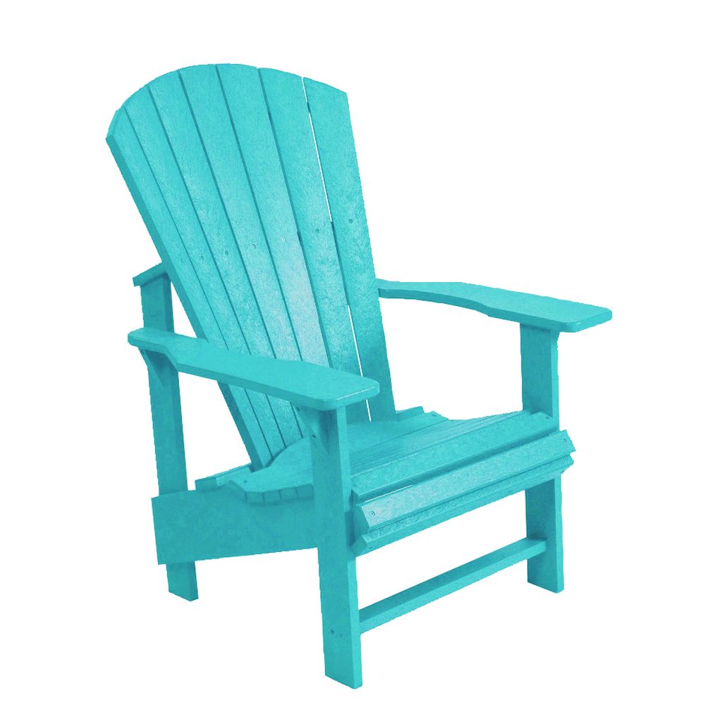 C03 Upright Adirondack (Chair) türkis aus hochwertigem Kunststoff Designer Gartenstuhl Original aus Kanada