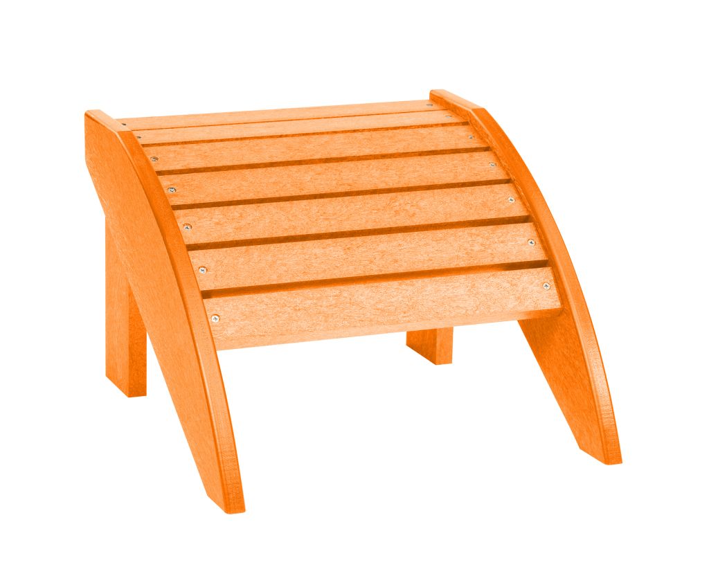 F01 Adirondack Fußhocker (Footstool) orange – Der klassische Hocker für Ihren Adirondack