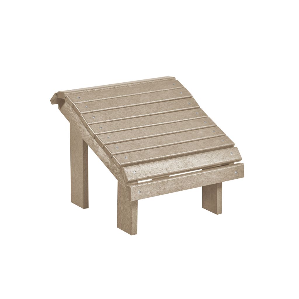 F04 Premium Fußhocker (Footstool) beige – Ergonomische Fußstütze für maximale Entspannung