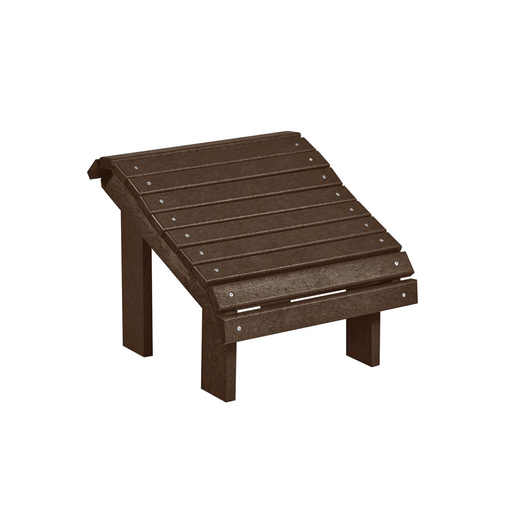 F04 Premium Fußhocker (Footstool) chocolate – Ergonomische Fußstütze für maximale Entspannung
